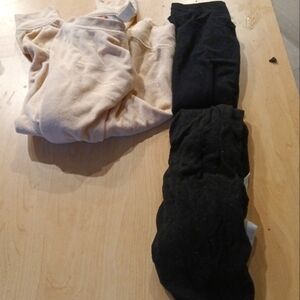 Cream and Black Cozy shirts